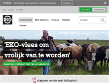 Tablet Screenshot of eko-keurmerk.nl